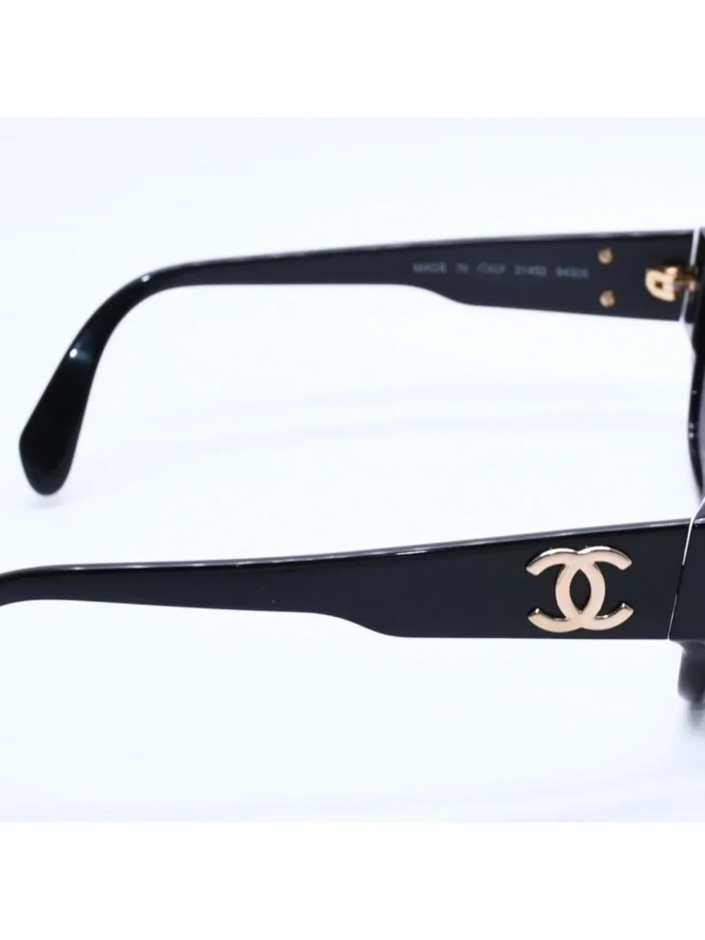 Chanel Sunglasses Eyewear CC Logo Acetate Black